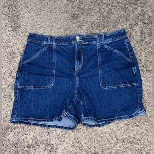 Lane Bryant Size 16 Cargo jeans high rise 5” denim